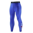 thumbnail image 1 of Jogging Pants Men Men Sports Fitness Training Tights High Elasticity Quick Drying Perspiration Leggings Cargo Pants for Men Blue XL, 1 of 5