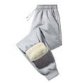 thumbnail image 1 of Jogging Pants Mens with Pockets Men's Fleece Lined Sweatpants Open Bottom Straight Leg Sweat Pants for Mens Loose Fit Joggers Sweatpants with Pockets, 1 of 1