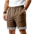 thumbnail image 1 of Jogging Shorts Men Jerdar Men's Basketball Shorts with Zipper Pockets Lightweight Quick Dry Mesh Athletic Running Shorts, 1 of 9