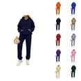 thumbnail image 1 of Jogging Suits for Women 2026 Winter Trendy Basic Lined Hoodie and Joggers Sweatpants Matching Set, 1 of 3