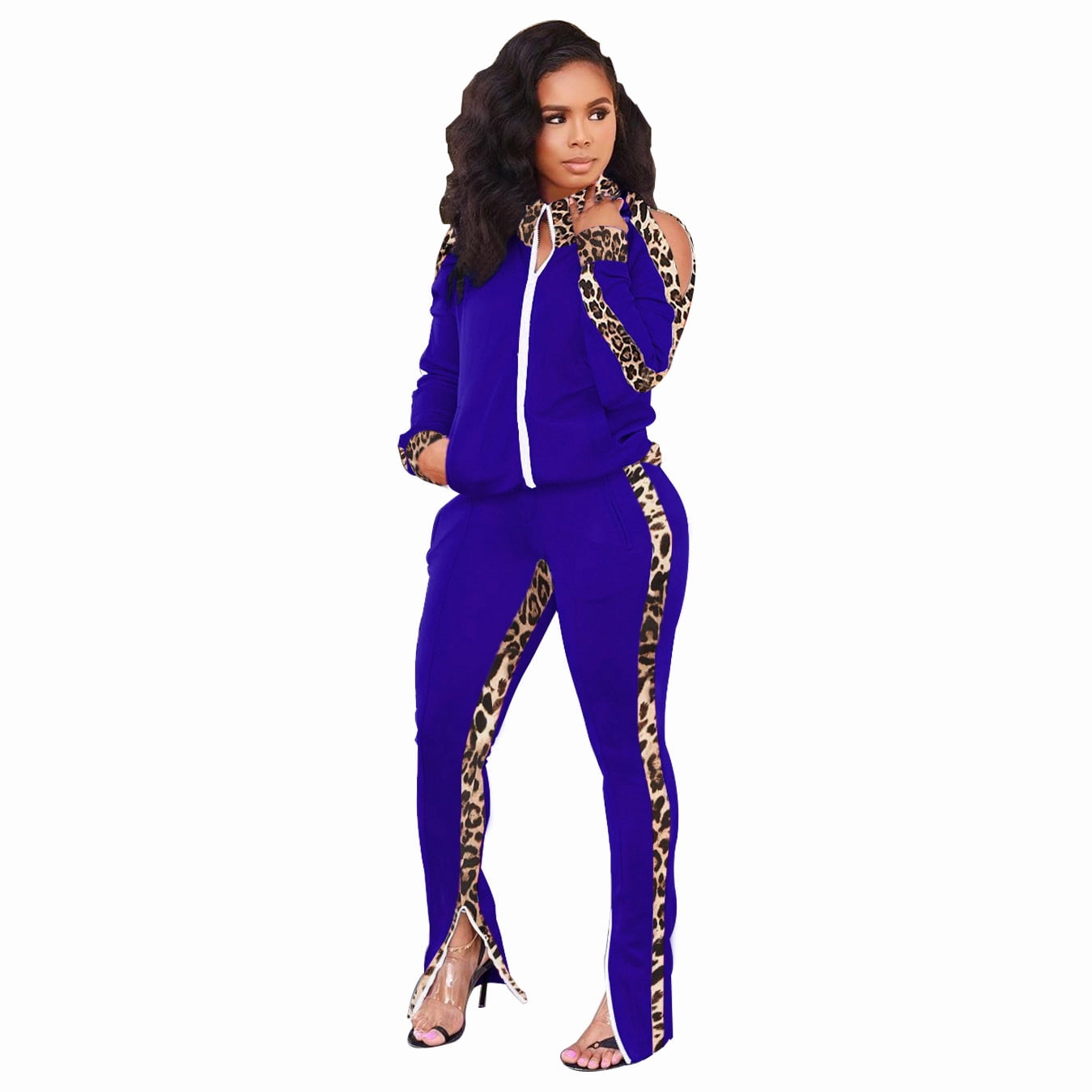 Ensemble Jogging Femme 2 Pièces - Sweat à Capuche Zip Et Jogger épais - Noir - Neuf Avec étiquettes