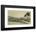 thumbnail image 1 of Johan Barthold Jongkind 24x17 Black Modern Framed Museum Art Print Titled - Chateau, Cote Saint Andre (1882), 1 of 5