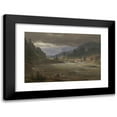 thumbnail image 1 of Johan Christian Dahl 18x13 Black Modern Framed Museum Art Print Titled - Hellefossen Near Hokksund (1847), 1 of 5