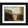 thumbnail image 1 of Johan Fredrik Julin 24x18 Black Ornate Framed Double Matted Museum Art Print Titled: The Old Iron Wave at Slussen, Stockholm, 1 of 5