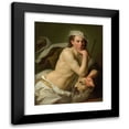 thumbnail image 1 of Johan Joseph Zoffany 12x14 Black Modern Framed Museum Art Print Titled - Self-Portrait as David with the Head of Goliath, 1 of 5