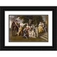 thumbnail image 1 of Johan Joseph Zoffany 14x11 Black Ornate Wood Framed Double Matted Museum Art Print Titled: The Family of Sir William Young, 1 of 5