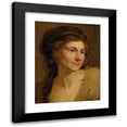 thumbnail image 1 of Johann Baptist Lampi the Elder 12x14 Black Modern Framed Museum Art Print Titled - Portrait of Women, 1 of 5