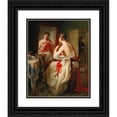thumbnail image 1 of Johann Baptist Reiter 12x14 Black Ornate Wood Framed Double Matted Museum Art Print Titled: The Toilet, 1 of 5
