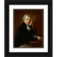 thumbnail image 1 of Johann Baptist von Lampi the Elder 12x14 Black Ornate Wood Framed Double Matted Museum Art Print Titled: Portrait of a Man (1790-1799), 1 of 5
