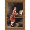 thumbnail image 1 of Johann Christian Fischer 24x16 Gold Ornate Wood Framed Canvas Art by Thomas Gainsborough, 1 of 2