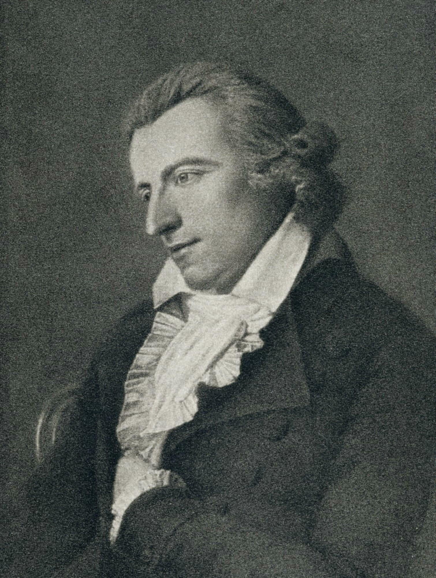 Johann Christoph Friedrich Von Schiller 1759 To 1805 German Philosopher Historian Poet And Dramatist From 19Th Century Engraving Canvas Art - Ken Welsh Design Pics (24 x 32)