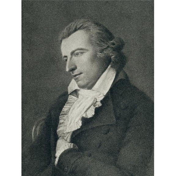 Johann Christoph Friedrich Von Schiller 1759 to 1805 German Philosopher Historian Poet & Dramatist From 19th Century 1 Poster Print - 12 x 16
