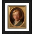 thumbnail image 1 of Johann Erlinger 15x18 Black Ornate Wood Framed Double Matted Museum Art Print Titled - Eugen Staub as a Boy (Painter, Art Dealer) (Around 1847), 1 of 5