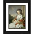 thumbnail image 1 of Johann Friedrich August Tischbein 14x18 Black Ornate Wood Framed Double Matted Museum Art Print Titled - Portrait of Cornelia Riding, Wife of Johannes Lublink II (1790 - 1795), 1 of 5