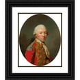 thumbnail image 1 of Johann Friedrich August Tischbein 15x18 Black Ornate Wood Framed Double Matted Museum Art Print Titled - Portrait of Louis Francois, Marquis De Chambray (1737-1807) (1776), 1 of 5