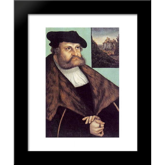 Johann Friedrich von Sachsen 20x24 Framed Art Print by Lucas Cranach the Elder