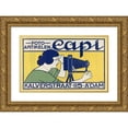 thumbnail image 1 of Johann Georg van Caspel 18x13 Gold Ornate Wood Frame and Double Matted Museum Art Print Titled - Photo Articles Capi, Kalverstraat 115 Amsterdam (C. 1899), 1 of 4