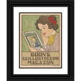 thumbnail image 1 of Johann Georg van Caspel 19x24 Black Ornate Framed Double Matted Museum Art Print Titled: Poster for Boon's Illustrated Magazine (1899 - 1909), 1 of 5