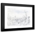 thumbnail image 1 of Johann Georg von Dillis 24x20 Black Modern Framed Museum Art Print Titled - View of Saint Peter's Basilica in Rome (1817), 1 of 5