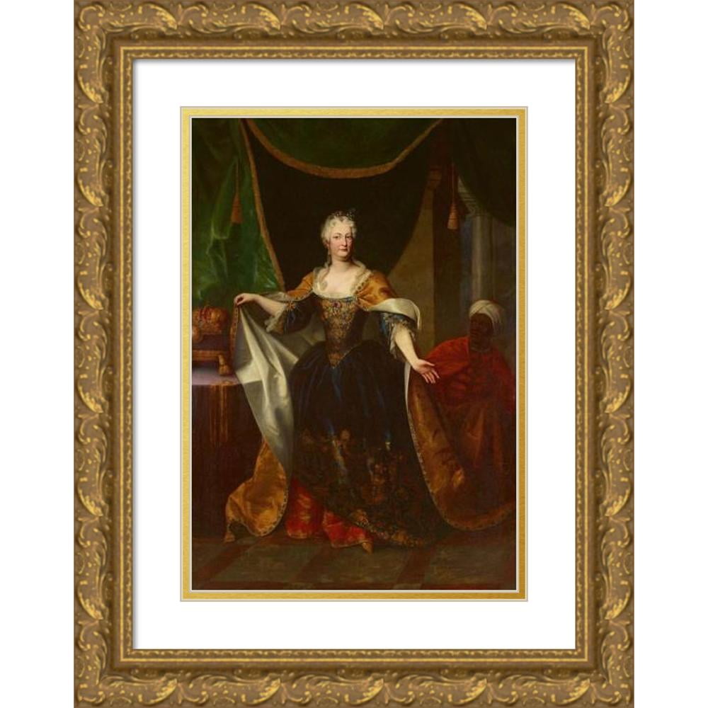 Johann Gottfried Auerbach 14x18 Black Modern Framed Museum Art Print Titled  - Elisabeth Christine Von Braunschweig-Wolfenbuttel (1730) - Walmart.com, image size:1000x1000
