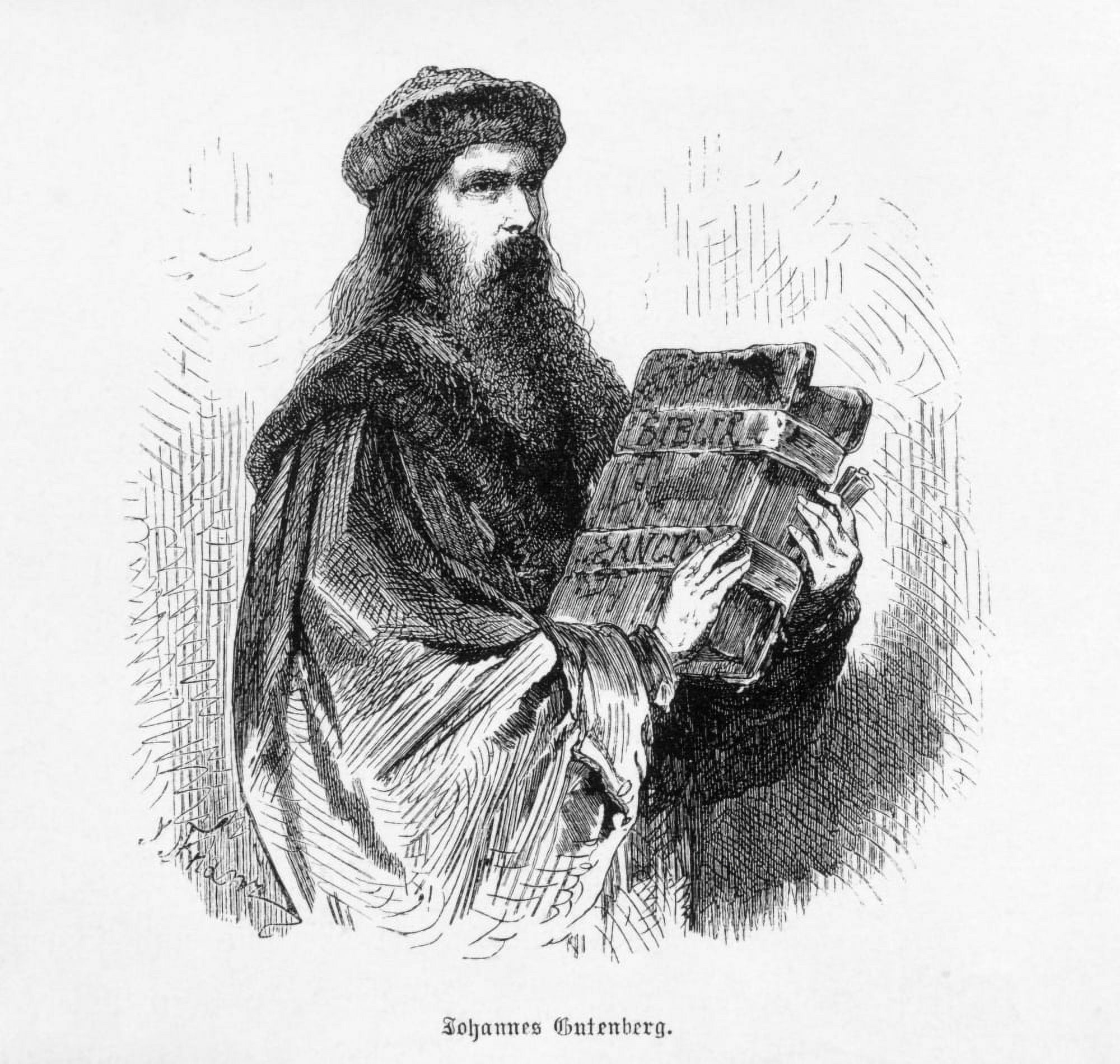 Johann Gutenberg (13971468) History (24 x 18)