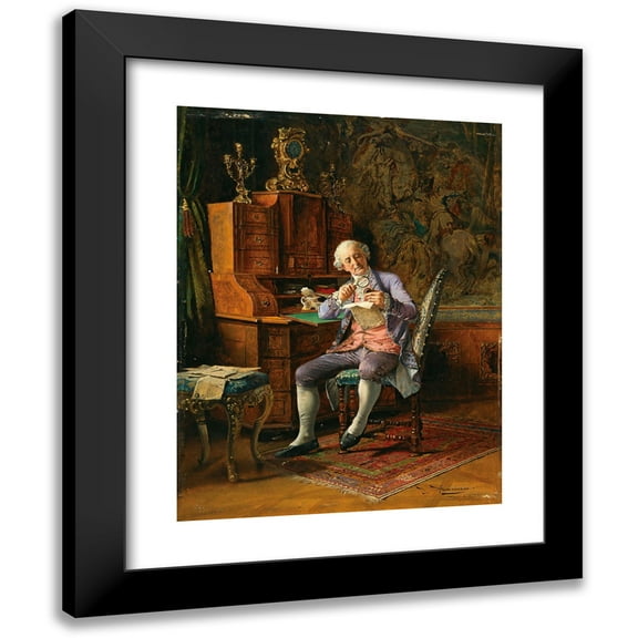 Johann Hamza 19x24 Black Modern Framed Museum Art Print Titled - The Seal