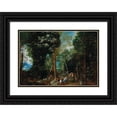 thumbnail image 1 of Johann Jakob Hartmann 24x18 Black Ornate Framed Double Matted Museum Art Print Titled: Saint John the Baptist Preaching in the Wilderness, 1 of 5