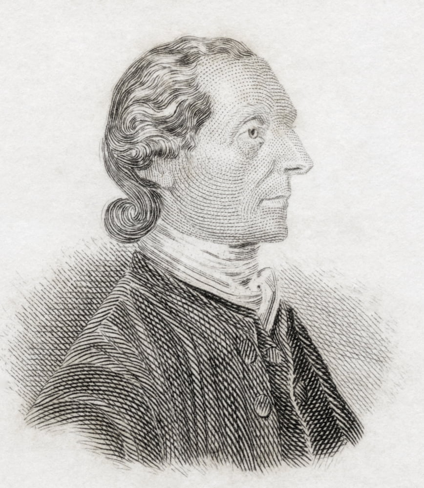 Johann Kaspar Lavater 1741 To 1801 Swiss Poet And Physiognomist From Crabbs Historical Dictionary Published 1825 Canvas Art - Ken Welsh Design Pics (13 x 15)