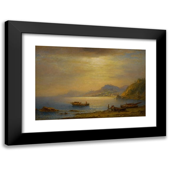 Johann Ludwig Ernst Morgenstern 18x13 Black Modern Framed Museum Art Print Titled - Bay Landscape