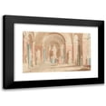 thumbnail image 1 of Johann Nepomuk Ender 14x11 Black Modern Framed Museum Art Print Titled - Ancient Hall in the Louvre Zu Paris (1826), 1 of 5