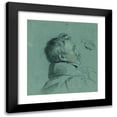 thumbnail image 1 of Johann Peter Krafft 12x13 Black Modern Framed Museum Art Print Titled - Head Study on 'Return of Emperor Franz from Pressburg' (Before 1828), 1 of 5