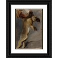 thumbnail image 1 of Johann Peter Krafft 17x24 Black Ornate Framed Double Matted Museum Art Print Titled: Study of a Rabbit (1815), 1 of 5