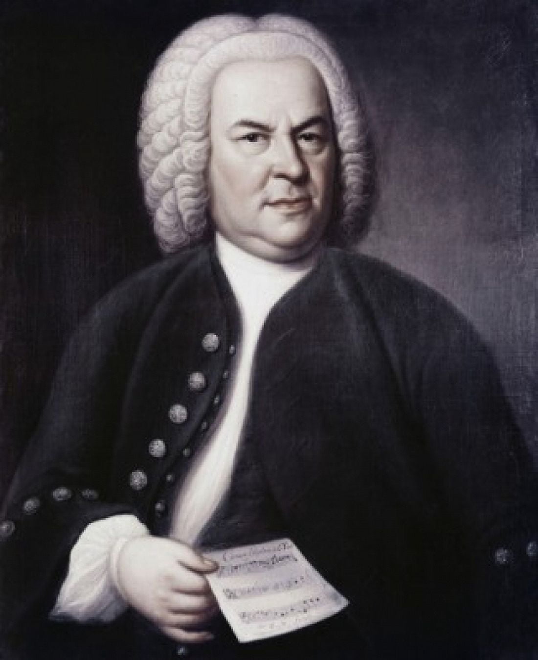 Johann Sebastian Bach Elias Gottlob Haussman (1695-1744) Canvas Art - (18 x 24)