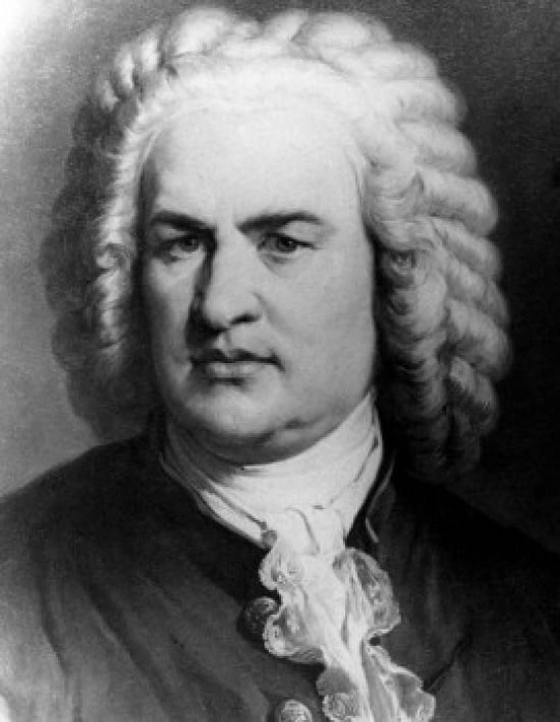 Johann Sebastian Bach print Canvas Art - (18 x 24)