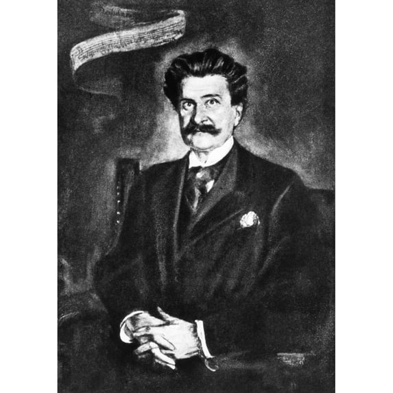 Johann Strauss. Njohann Strauss The Younger. Austrian Composer And Conductor. Oil On Canvas 1895 By Franz