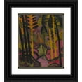 thumbnail image 1 of Johann Walter-Kurau 12x14 Black Ornate Wood Framed Double Matted Museum Art Print Titled: Trunks and Foliage (1925), 1 of 5