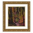 thumbnail image 1 of Johann Walter-Kurau 12x14 Gold Ornate Wood Frame and Double Matted Museum Art Print Titled - Trunks and Foliage (1925), 1 of 4