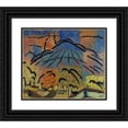 thumbnail image 1 of Johann Walter-Kurau 23x20 Black Ornate Framed Double Matted Museum Art Print Titled: Mountain Near Metzinger (1925), 1 of 5