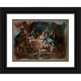 thumbnail image 1 of Johann Wolfgang Baumgartner 18x14 Black Ornate Wood Framed Double Matted Museum Art Print Titled - The Prodigal Son Wasting His Inheritance (1724 - 1761), 1 of 5
