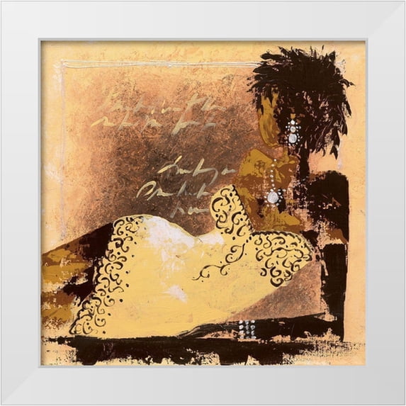 Johanna 12x12 White Modern Wood Framed Museum Art Print Titled - Sexy IV