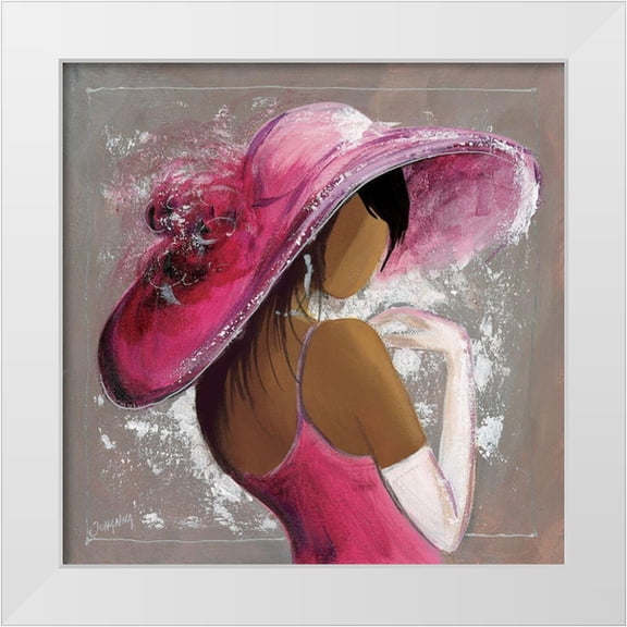 Johanna 12x12 White Modern Wood Framed Museum Art Print Titled - Tiffany