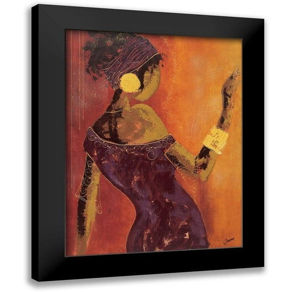 Johanna 12x14 Black Modern Framed Museum Art Print Titled - Le miroir I