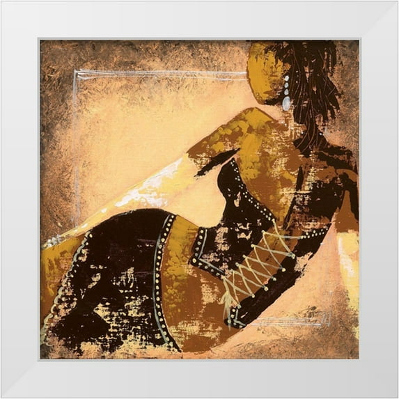 Johanna 20x20 White Modern Wood Framed Museum Art Print Titled - Sexy II
