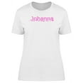 thumbnail image 1 of Johanna Cute Pink Heart Name T-Shirt Women -Image by Shutterstock, Female XX-Large, 1 of 2