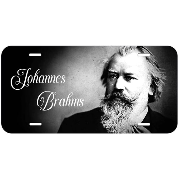 Johannes Brahms Novelty Car License Plate