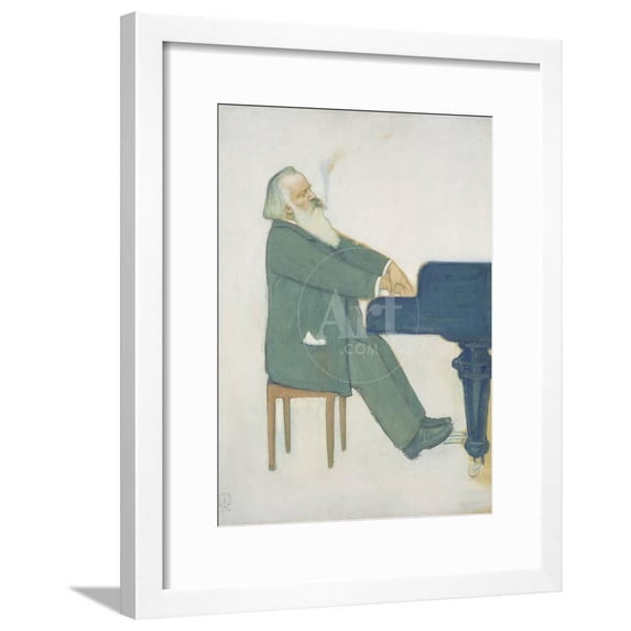 Johannes Brahms at the Piano, Framed Art Print UnFramed Wall Art by Willy von Beckerath Sold by Art.Com