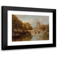 thumbnail image 1 of Johannes Christiaan Karel Klinkenberg 14x11 Black Modern Framed Museum Art Print Titled - A View of Leeuwarden with the Oldenhove, 1 of 5
