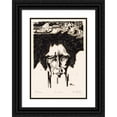 thumbnail image 1 of Johannes Frederik Engelbert ten Klooster 11x14 Black Ornate Wood Framed Double Matted Museum Art Print Titled: Panel (1920), 1 of 5