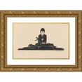 thumbnail image 1 of Johannes Frederik Engelbert ten Klooster 24x17 Gold Ornate Framed and Double Matted Museum Art Print Titled - Dalang, 1 of 4