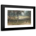 thumbnail image 1 of Johannes Pieter van Wisselingh 24x17 Black Modern Framed Museum Art Print Titled - Open Air Meeting (1822 - 1899), 1 of 5